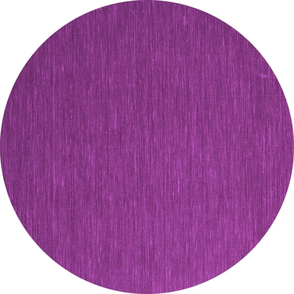 Ahgly Company Indoor Round Abstract Purple Contemporary Area Rugs, 7' Round