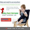 Portable High Chair Seat,Easy Seat Harness Baby Cloth Booster Seat for