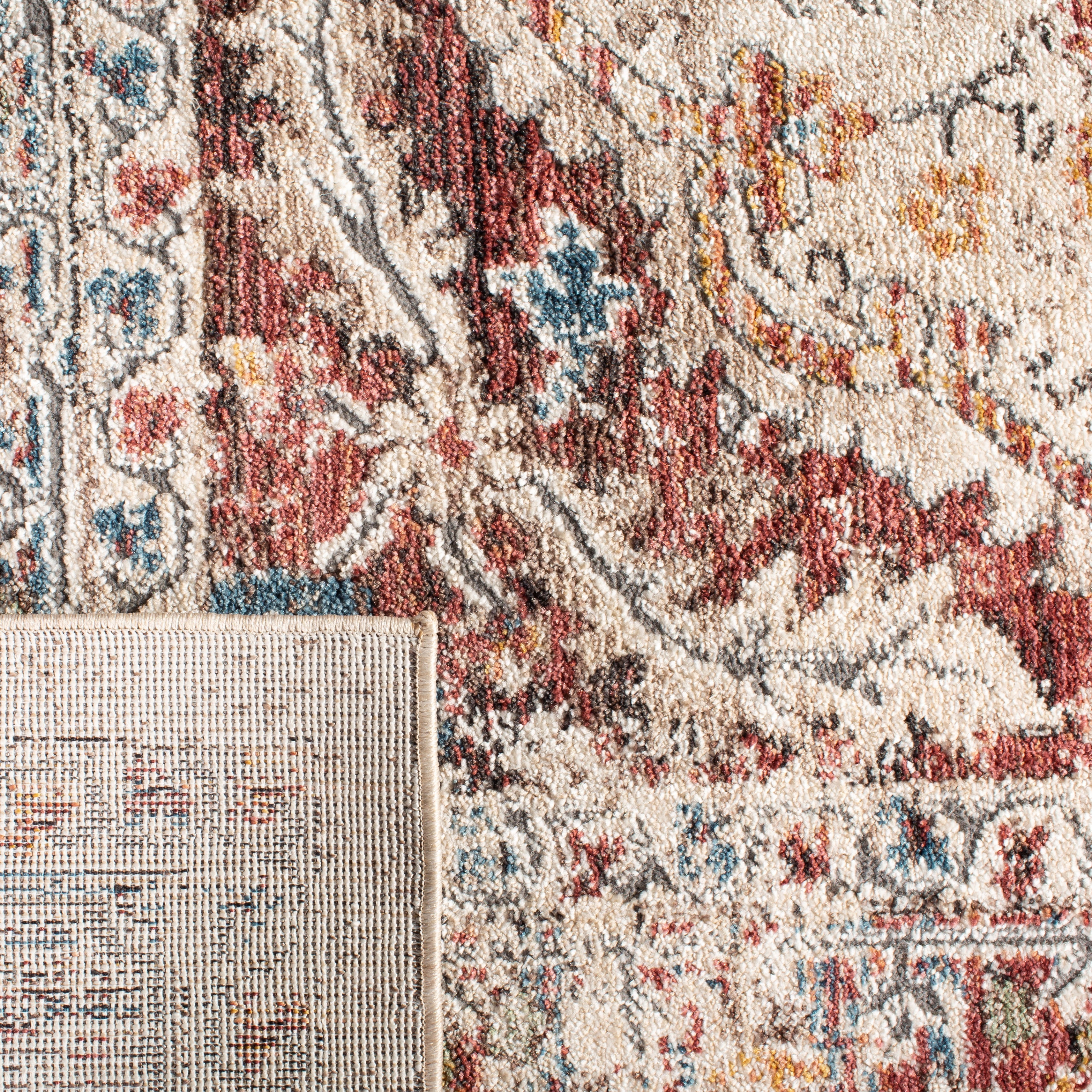 Safavieh Carlyle Jone Medallion Area Rug, Ivory/Gold, 6'7" x 6'7" Square