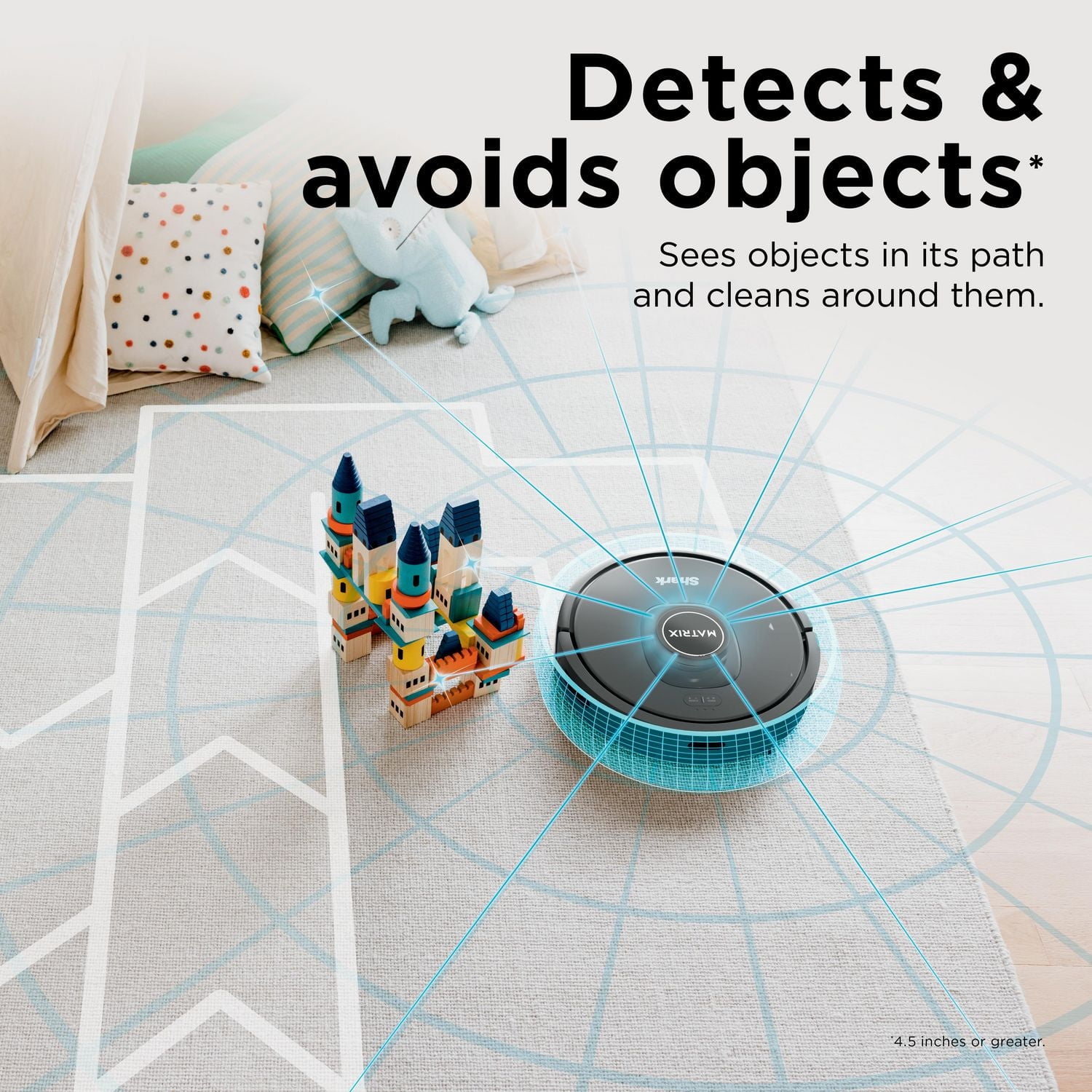 L’aspirateur robot Shark Matrix, tapis et sols durs, cartographie précise de la maison, parfaite pour les poils d'animaux, Wi-Fi, RV2300CA