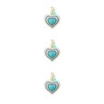 thumbnail image 1 of Langgg Keyring Keyholder DIY Small Decorative Purse Pendent Multipurpose Sweet Gift Workmanship Bag Decor Heart Keychain Light Blue 3Set, 1 of 6