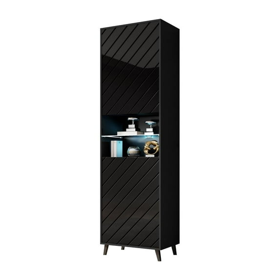 Paris Modern 24" Bookcase - Black