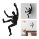 thumbnail image 3 of Escultura de pared de hombre de escalada de resina Retro de estilo industrial, 14x7x25.7cm, 3 of 9