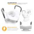 thumbnail image 2 of Aumento Para Inodoro Wc Con agarraderas Ajustables Hemed AB01, 2 of 5
