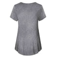 thumbnail image 2 of WAGUTH Women's Nursing Tops for Breastfeeding Double Layer Maternity Shirts Short Sleeve Crew Neck Pregnancy Outfits,Gray,S, 2 of 6