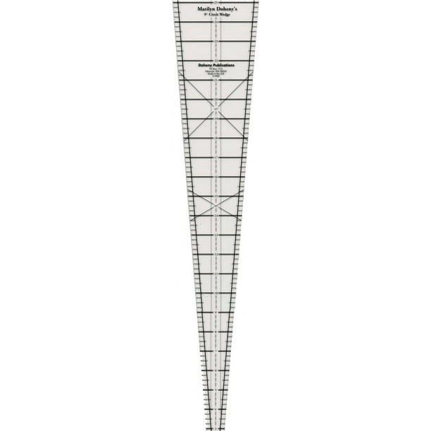 25 inch 9 degree circle wedge ruler walmartcom