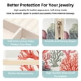 thumbnail image 3 of Coral Travel Portable Square Jewelry Box Organizer for Rings, Earrings, Necklaces, Bracelets, etc. for Girls and Women, 3 of 6