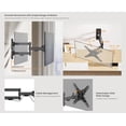 thumbnail image 4 of Support TV Articulé à Mouvement Complet pour Écrans Plats de 23 à 55 Pouces avec Motifs de Montage VESA 100X100, 200X200, Charge Max 20 kg / 44 Lb, 4 of 9