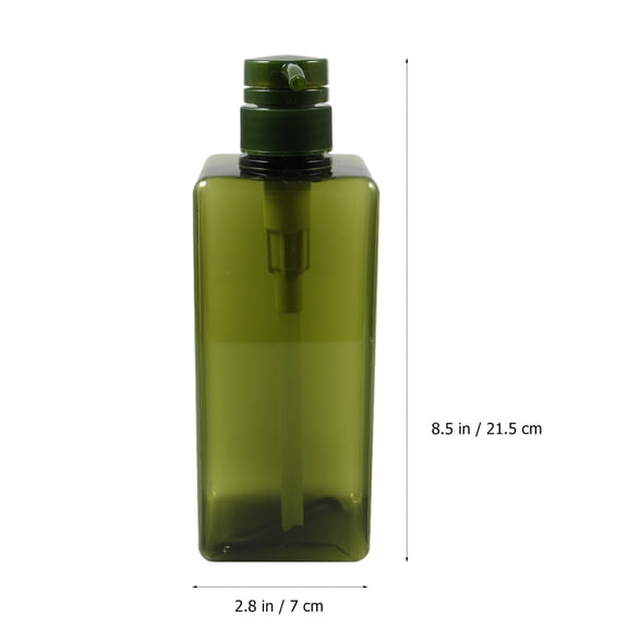 Clispeed Green Plastic Foaming Soap Dispenser Bottle with Pump for Liquid Storage