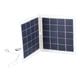 thumbnail image 2 of Panel solar impermeable, plegable, portátil, duradero, 2 en 1, cargador solar portátil de alta eficiencia para viajes al aire libre, 2 of 8