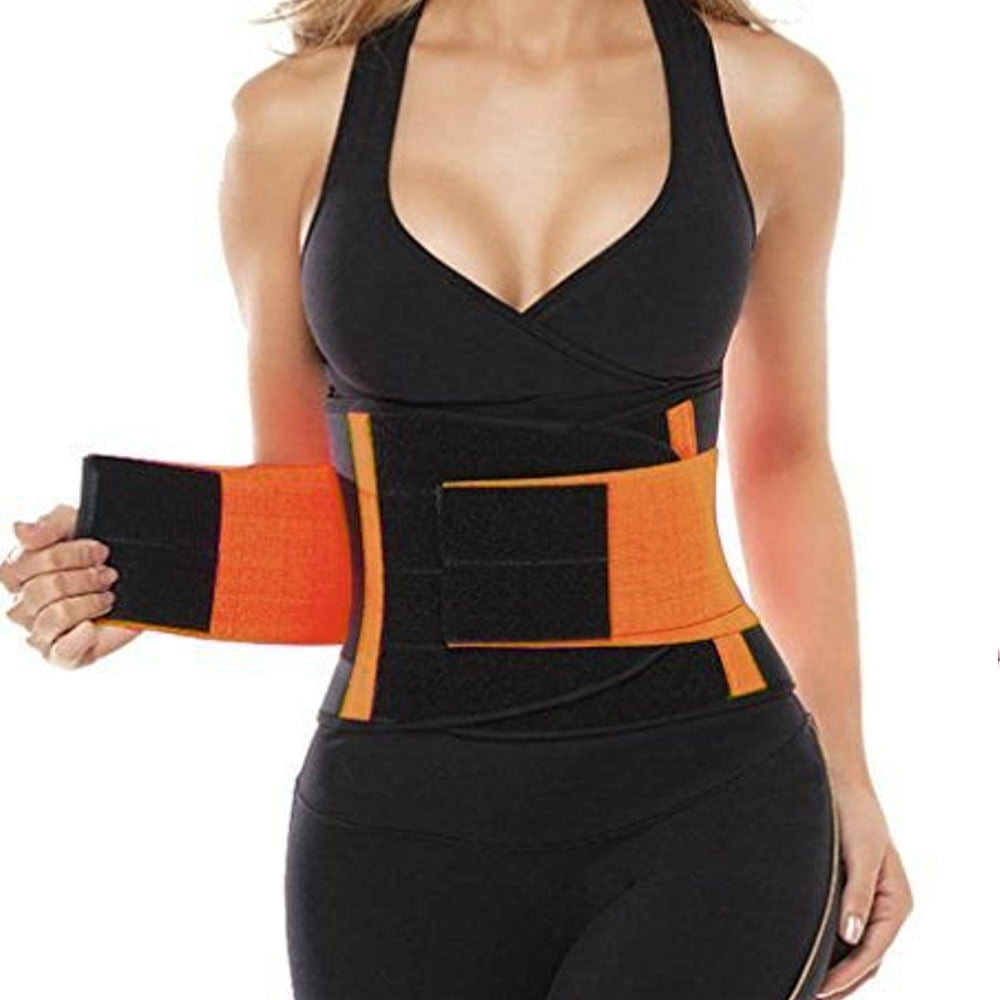 Injury Back Pain Relief Double Strap Compression Belt Orange