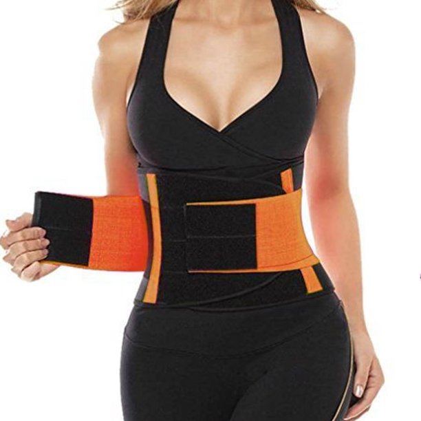 Injury Back Pain Relief Double Strap Compression Belt Orange