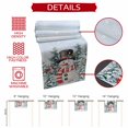 thumbnail image 5 of Christmas Red Snowman Cotton Linen Table Runner Winter Snow Scene Pine Tree Forest Bird Dining Table Runners for Home Decor Party Dining Room Restaurant Kitchen Party 13" x 48", 5 of 9