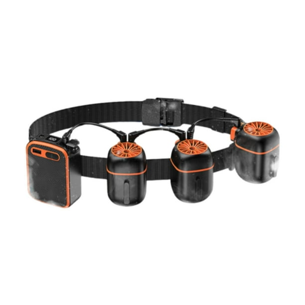 Ventilador de cintura portátil, refrigerador de cintura, silencioso, regalo, 10000 mAh, recargable con cinturón, pequeño C