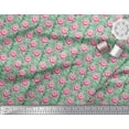 thumbnail image 3 of Soimoi Polyester Crepe Fabric Stripe & Rose Floral Printed Craft Fabric by The Yard 42 Inch Wide, 3 of 3