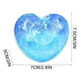 thumbnail image 3 of TOYOUME Heart-Shaped Squeeze Sensory Toys, Soft Slow Rising Glitter Squishy, Blue, 3 of 8