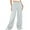 Gray Pants for women, variant on Casual Long Pants Comfortable Home Pants Pocket Design Lightweight Soft Versatile Wide Leg Sports Pants Ankle-Length Ideal for Daily Wear Fashion Summer Essentials Yellow M