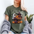 thumbnail image 2 of Weiner Dog Witch Happy Halloweenie Cute Halloween Dachshund T-Shirt, Multicolors, Size S-5XL, 2 of 5