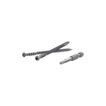 TrapEase 2.5 in. Torx TTAP Star Head Zinc-Plated Carbon Steel Composite Deck Screws, Tiki Torch - 75 Per Box