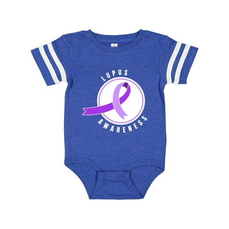 

Inktastic Lupus Awareness with Purple Ribbon Circle Gift Baby Boy or Baby Girl Bodysuit