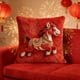 thumbnail image 1 of Funda de almohada con estampado de caballos de 45 x 45 cm | Funda de almohada decorativa de algodón con cremallera oculta para sofá, cama y decoración del hogar | Tejido suave y transpirable para, 1 of 7
