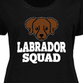 thumbnail image 4 of Inktastic Dog Chocolate Labrador Squad Women's Plus Size T-Shirt, 4 of 5