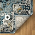 thumbnail image 4 of Luxe Weavers Moroccan Blue 6x9 Medallion Area Rug, Floral Living Room Carpet, 4 of 11