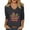 Dark Gray, variant on Arlun Mardi Gras V-Neck 3/4 Sleeve T-Shirts for Women Fashion Ball Mask Pattern Printed Rave Carnival Tops Soft Comfortable Stylish Holiday Party Outfits 2026 Spring Wear M