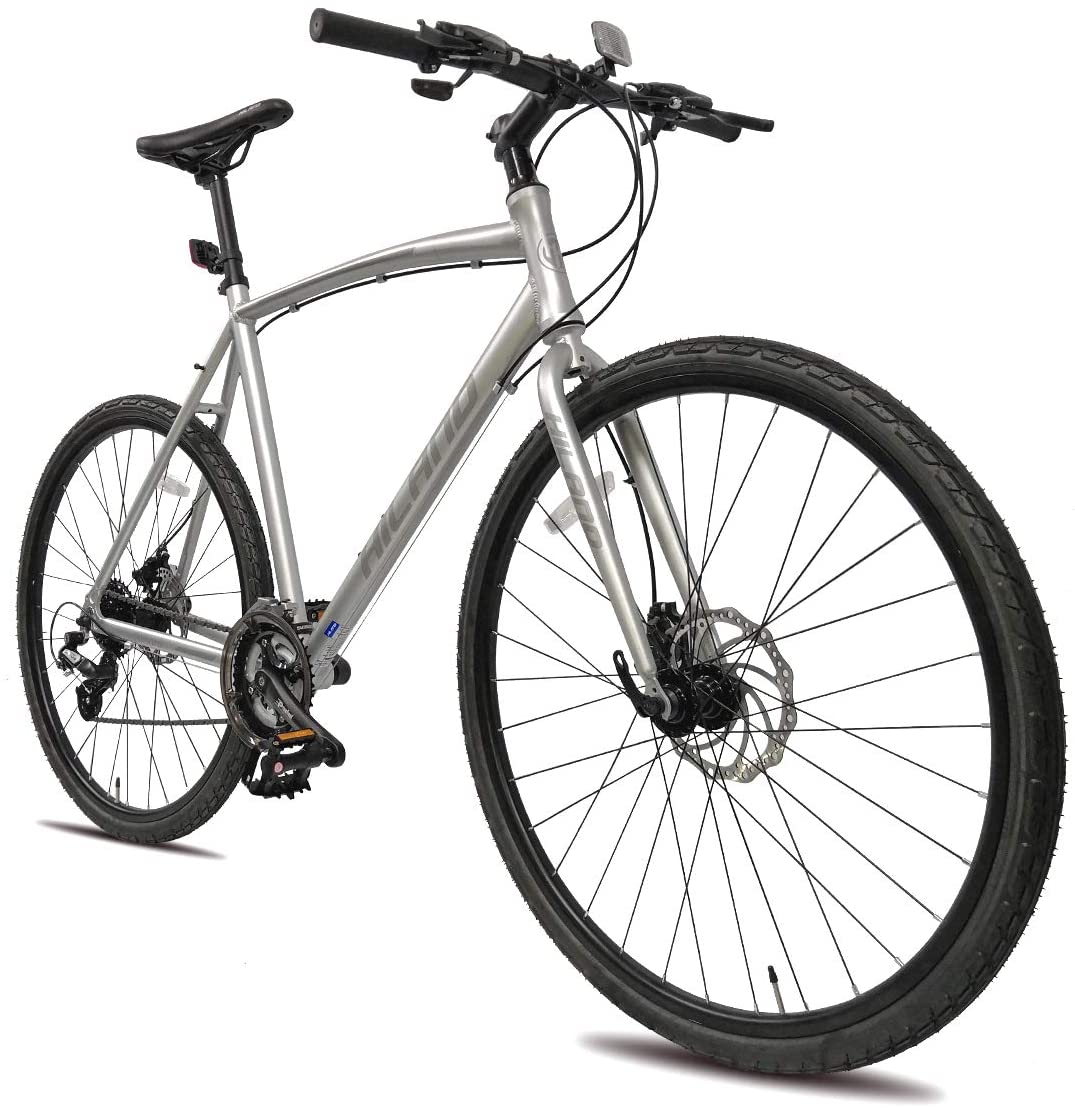 Hiland Road Bike Hybrid Bike Aluminum Frame 700C 24 speeds with Disc Brake - image 5 of 5