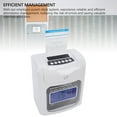 thumbnail image 4 of Employee Time Clocks for Small Business, Employee System with 101 Time Cards, Battery Operated In Out Time Attendance Machine with Password Protection, 4 of 7