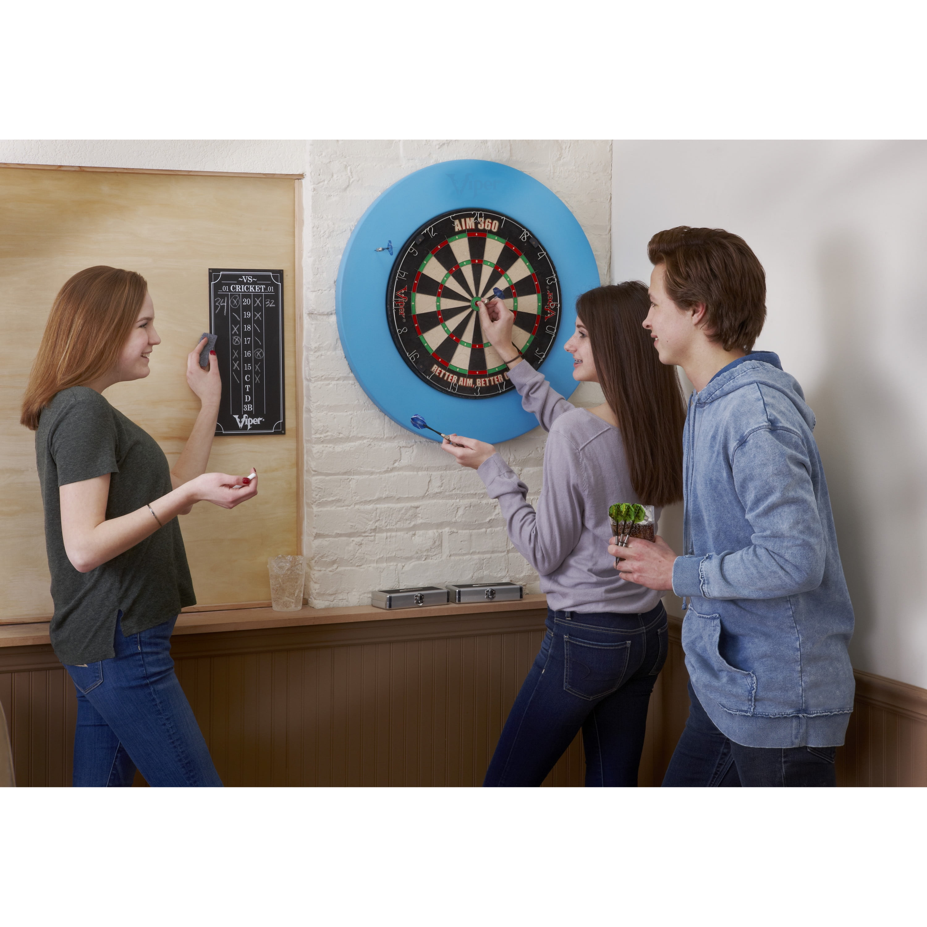Viper Guardian Dartboard Surround, Dartboard Wall Protector, Pastel Blue