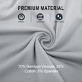 thumbnail image 6 of Men's Boxer Short,Bamboo Viscose Boxers for Men,Classic Loose Underwear Moisture Wicking,3 Pack, 6 of 8