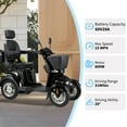 thumbnail image 5 of Xlluproid All Terrain Mobility Scooter,Heavy-Duty 4 Wheel Mobility Scooters 500lbs Capacity -800W,Handicap Scooters for Seniors & Adults Travel,Elderly,Remote Key,Black, 5 of 11
