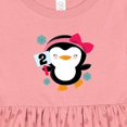 thumbnail image 4 of Inktastic 2nd Birthday Cute Penguin 2 Year Old Girl Girls Baby Dress, 4 of 5
