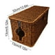 thumbnail image 3 of Imitation Vines Weaving Storage Box - Hollow Washable Storage Basket - Living Room/Bedroom/Office Desktop Organizing Box, 3 of 6
