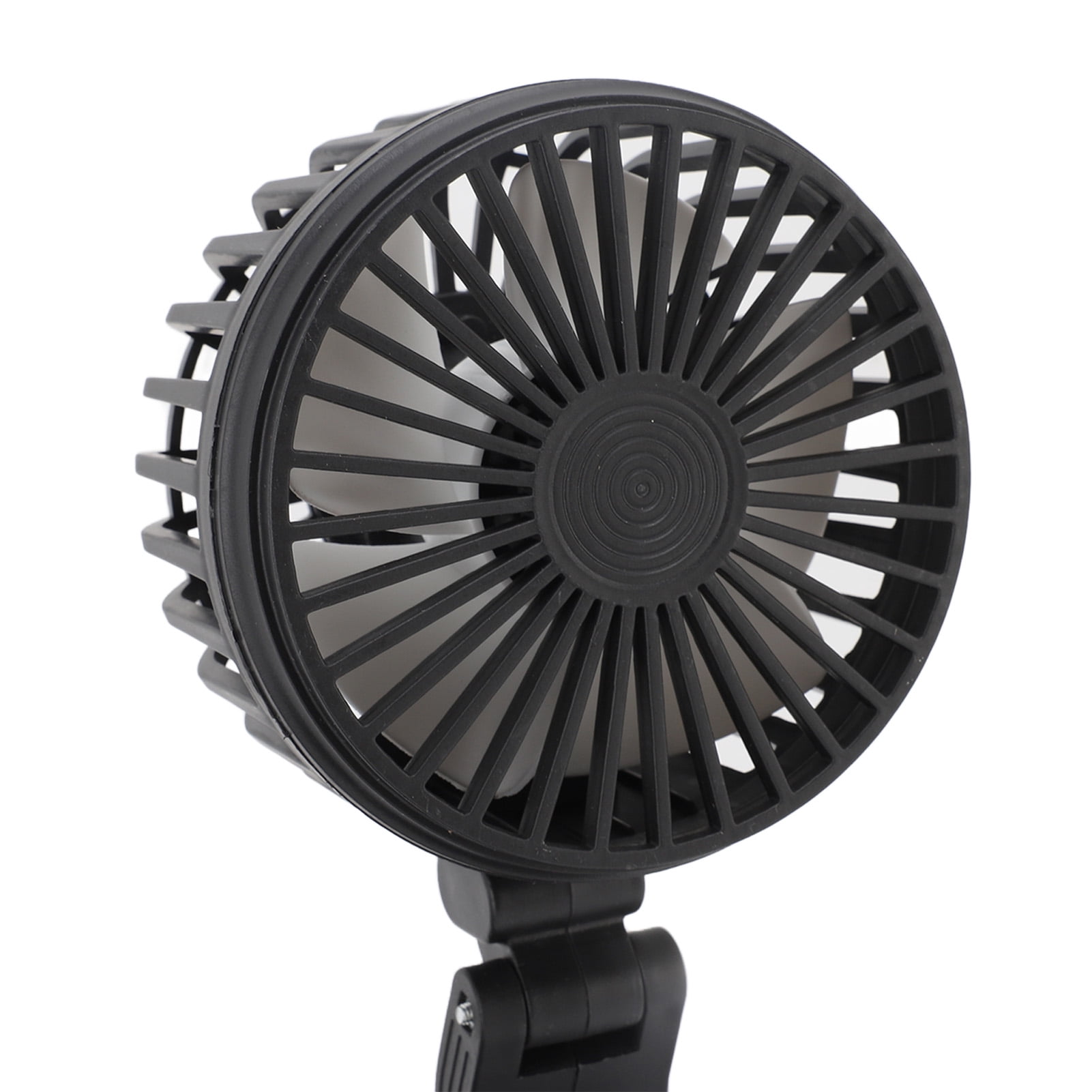 NFTIGB Dual Heads USB Fan for Car Dashboard Multi Speeds Quiet Portable Vehicle Cooling Fan for RV Truck Office, Adjustable Angles, 8.3x5.1x6.3 inches / 21x13x16 cm, Black