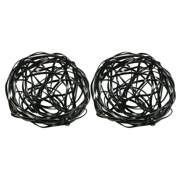 FRCOLOR 4 pcs  Floral Cage Flower Arrangement Holder Aluminum Alloy Wire Flower Arranger Flower Fixed Tools Floral Lid Organizer for Flower Arrangement Fixation Black
