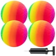 thumbnail image 1 of Juego de 4 unidades con micrófono Micsoa de Playground Ball y arcoíris de 8.5 pulgadas con bomba, 1 of 8