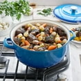 thumbnail image 5 of Merten & Storck 7QT Dutch Oven with Lid, Lightweight Enameled Iron, Oven Safe, Metal Utensil Safe, Blue, 5 of 9