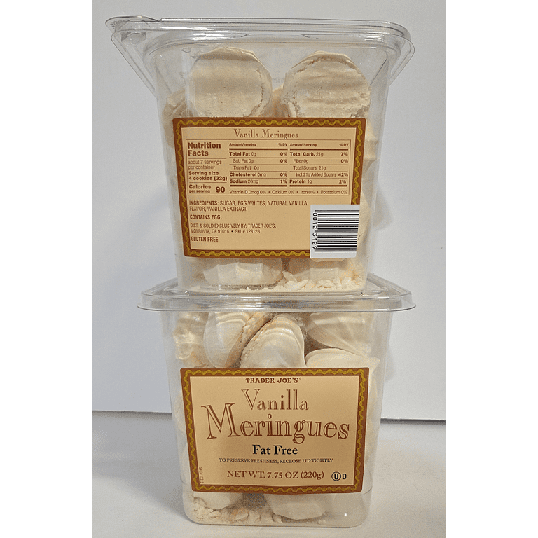 Trader Joe's, Vanilla Meringues, 7.75oz, Gluten-Free, Fat-Free, 2