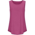 thumbnail image 2 of Aricy Women's Summer Tank Tops Loose Fit Soft Cotton Solid Gym Vest Casual Sleeveless Round Neck Tops Lightweight Sports Vests Tops for Ladies, 2 of 3