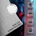 thumbnail image 2 of 4x5 Rug, Wolf Rug Washable Non Slip Soft for Living Room Bedroom, Horror Gaming Wolves Area Rug, Kids Boys Teen Carpet, Wolf Home Decor & Gifts, 2 of 7