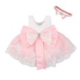 thumbnail image 2 of EIMELI Princesse Fleur Fille Robe d'Été Tutu Anniversaire Fête Robes Baptême Dentelle Mariage Enfants Robe Formelle Robe Robe 18-24 Mois, 2 of 6