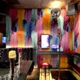 thumbnail image 2 of 1 Roll 3D Multicolor Imitation Feather Pattern PVC Wallpaper, Waterproof Moisture-proof Self-Adhesive, Peel And Stick Contact Paper For Living Room, Kitchen, Bedroom, Home And Dormitory Furniture Deco, 2 of 5