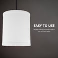 thumbnail image 4 of AURARMLET White Fabric Table Lamp Shade 2pcs for E27 E14 Lighting Shell, 4 of 8