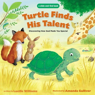 Pre-Owned Turtle Finds His Talent: A Slide-And-Find Book: Discovering How God Made You Special (Board book) 0310751691 9780310751694