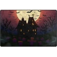 thumbnail image 3 of Halloween Wicked House Under Full Moon Non Slip Area Rug for Living Dinning Room Bedroom Kitchen, 3' x 5'(39 x 60 Inch), Halloween Holiday Nursery Rug Floor Carpet, 3 of 6