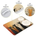 thumbnail image 4 of Cute Cats Dish Drying Mat Dish Drainer Rack Mats Water Absorbent Non-Slip Easy Clean Heat Resistant for Kitchen Counter, 4 of 8