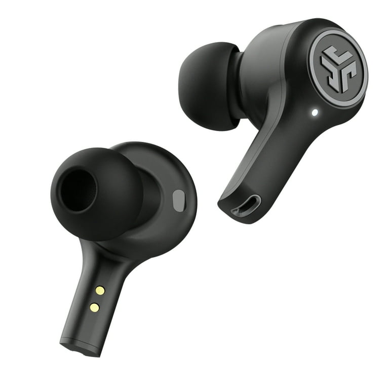 JLab Epic Air ANC True Wireless Earbuds 2nd Generation Active Noise Cancellation 48 Hour Playtime Wireless Charging Case Black