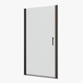 thumbnail image 4 of JimsMaison 28-29.4 in. W x 72 in. H Frameless Pivot Shower Door with 1/4" (6mm) Tempered Glass, Matte Black, 4 of 11